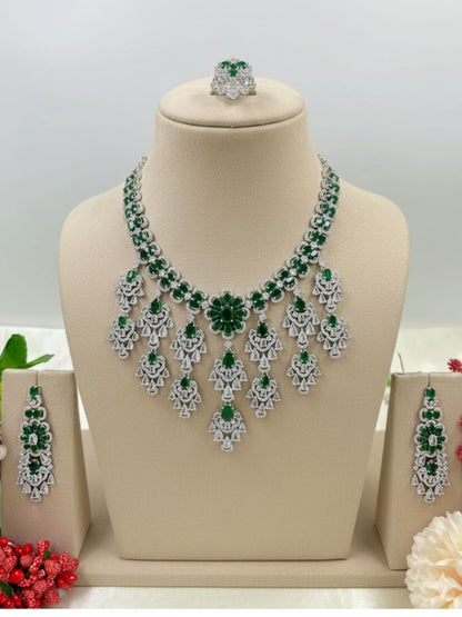 YASMINA AMERICAN DIAMOND NECKLACE