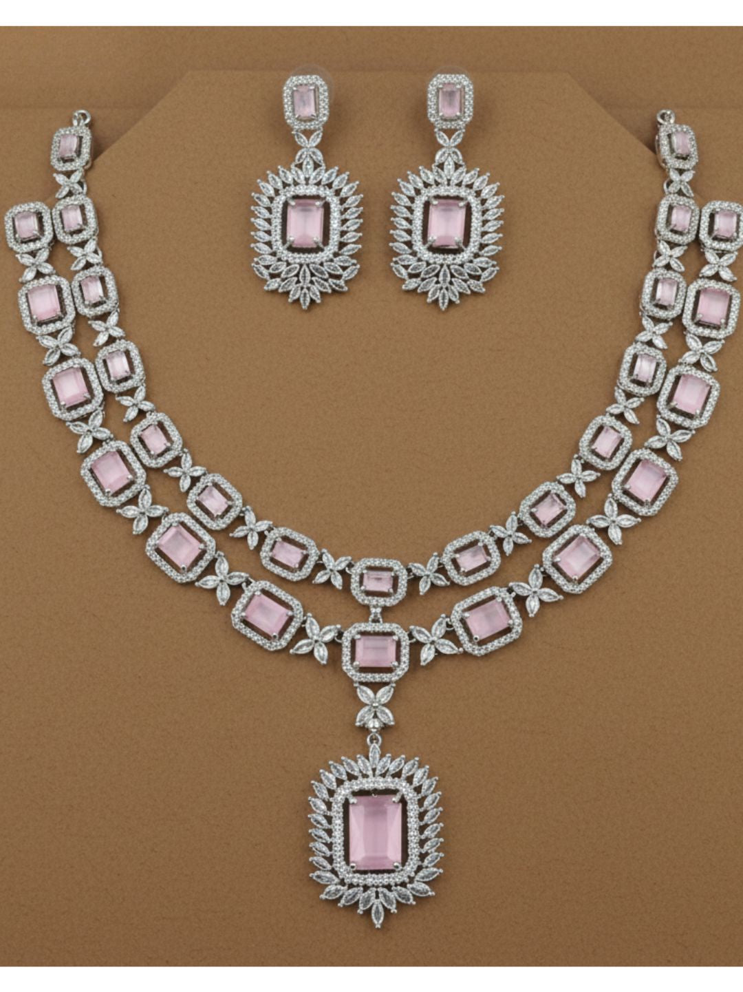 ZIA AMERICAN DIAMOND NECKLACE SET