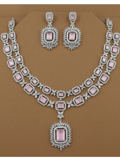 ZIA AMERICAN DIAMOND NECKLACE SET
