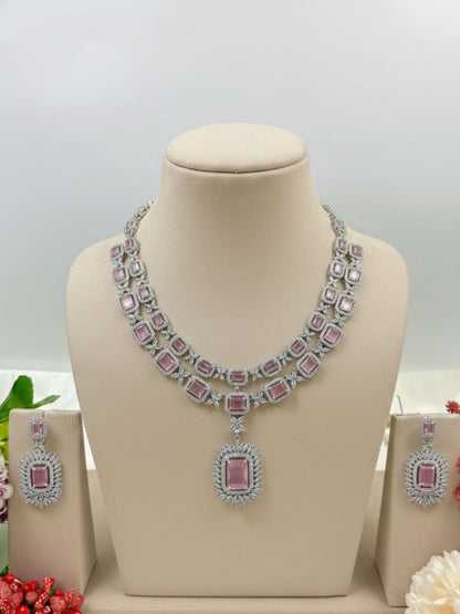ZIA AMERICAN DIAMOND NECKLACE SET