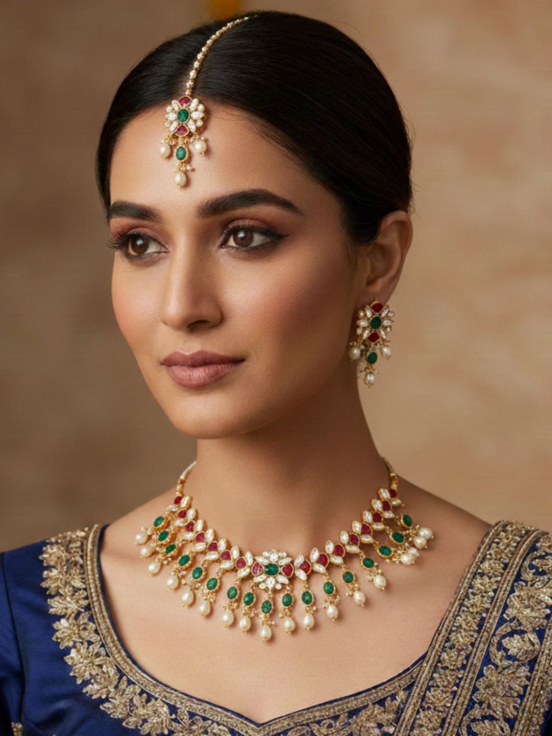 GEHANA MULTICOLOR JEWELLERY SET