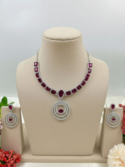 SUHANI AMERICAN DIAMOND NECKLACE SET