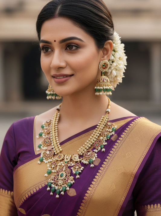 MAHARANI DREAM KUNDAN POLKI NECKLACE SET