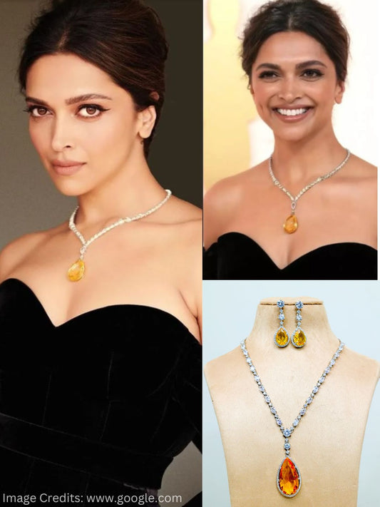 DIPIKA YELLOW ZIRCONIA JEWELLERY SET