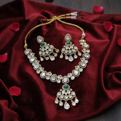 KANCHAN EMERALD JEWELLERY SET