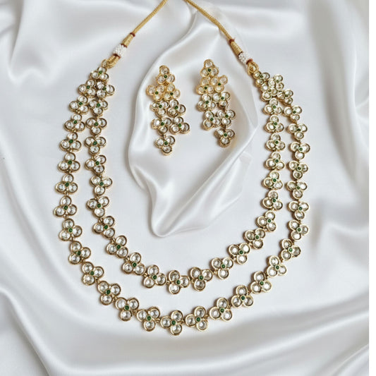 SWAPNESHWARI GOLD KUNDAN JEWELLERY SET