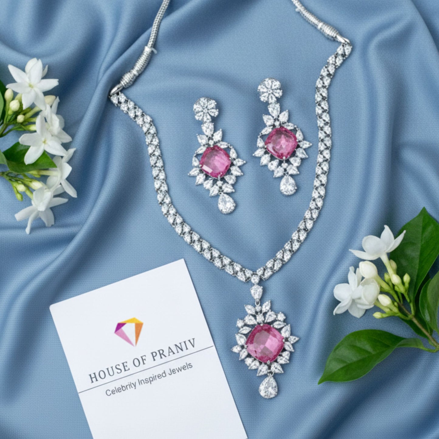 SHARIKA PINK JEWELLERY SET