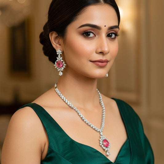 SHARIKA PINK JEWELLERY SET