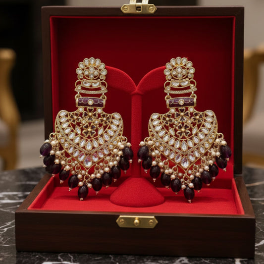 FARIDA PURPLE CHANDBALI