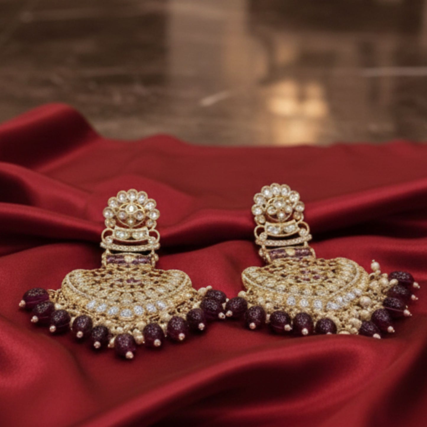 FARIDA PURPLE CHANDBALI