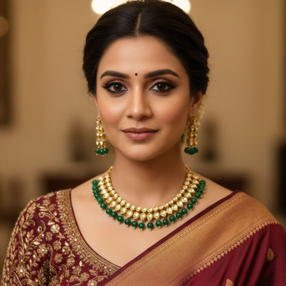 FARAI EMERALD NECKLACE SET