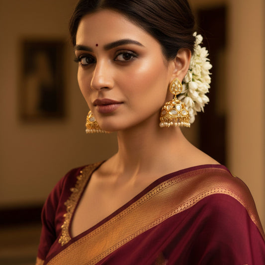 NATISHA GOLD JHUMKI